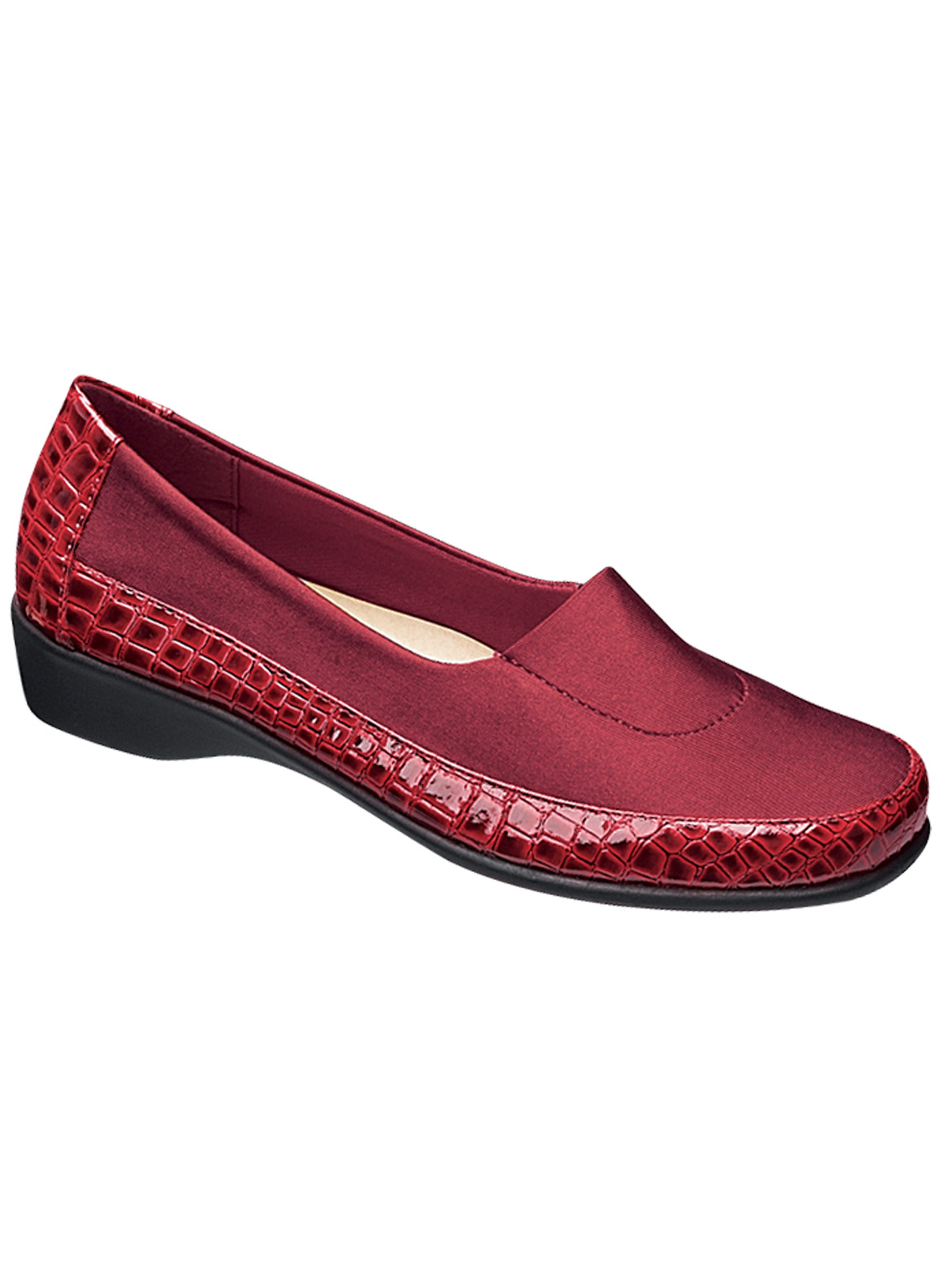 Black Carol Wright Gifts Croco Wedge Wide Size 7-1/2 Black Carol Wright Gifts Croco Wedge Wide Size 7-1/2
